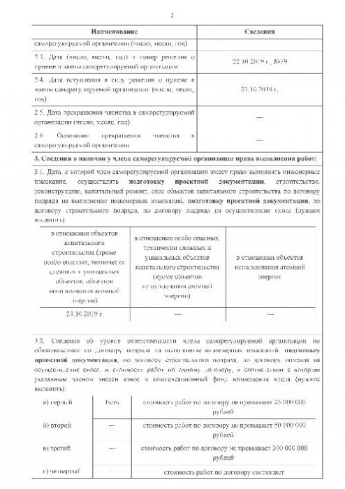 СРО на проектирование стр. 2